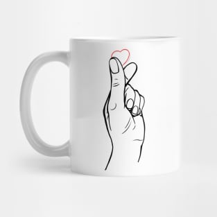 Korean gesture love Mug